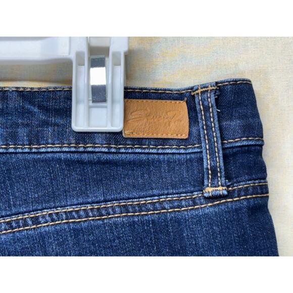 7 For All Mankind Denim Shorts dark wash size 14 - Picture 10 of 11